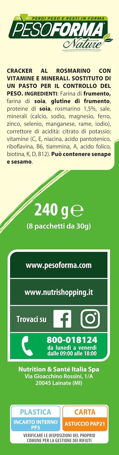 Detalle 2 de Pesoforma Nature Pasto Mediterraneo Neutro, 240 g – Pasto sostitutivo vegetariano legato a una dieta controllata