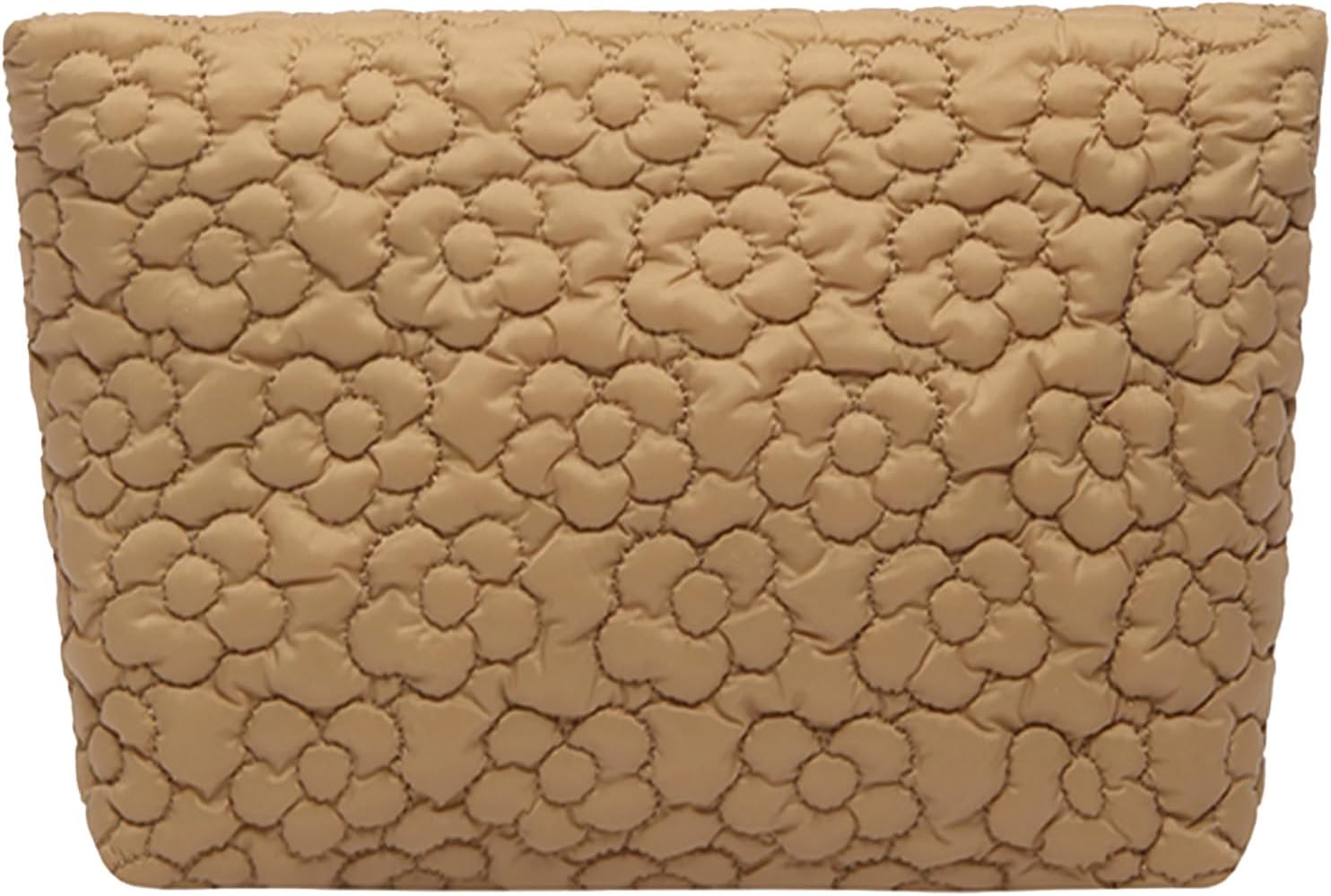 Thumbnail 6 de HFLZBRO Puffy Quilted Makeup Bag: Orange Flowers