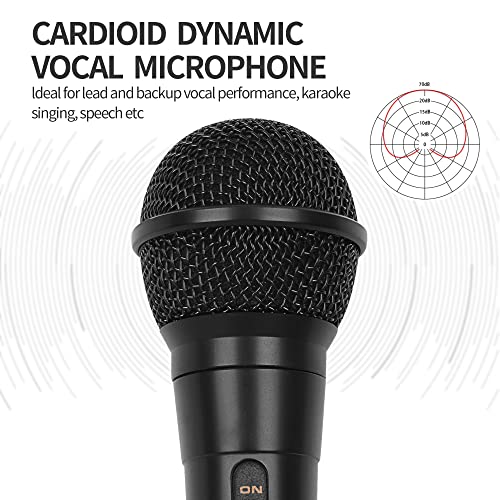 Thumbnail 1 de Marengo Handheld Wired Cardioid Dynamic Microphone with 13ft Cable and On/Off Switch