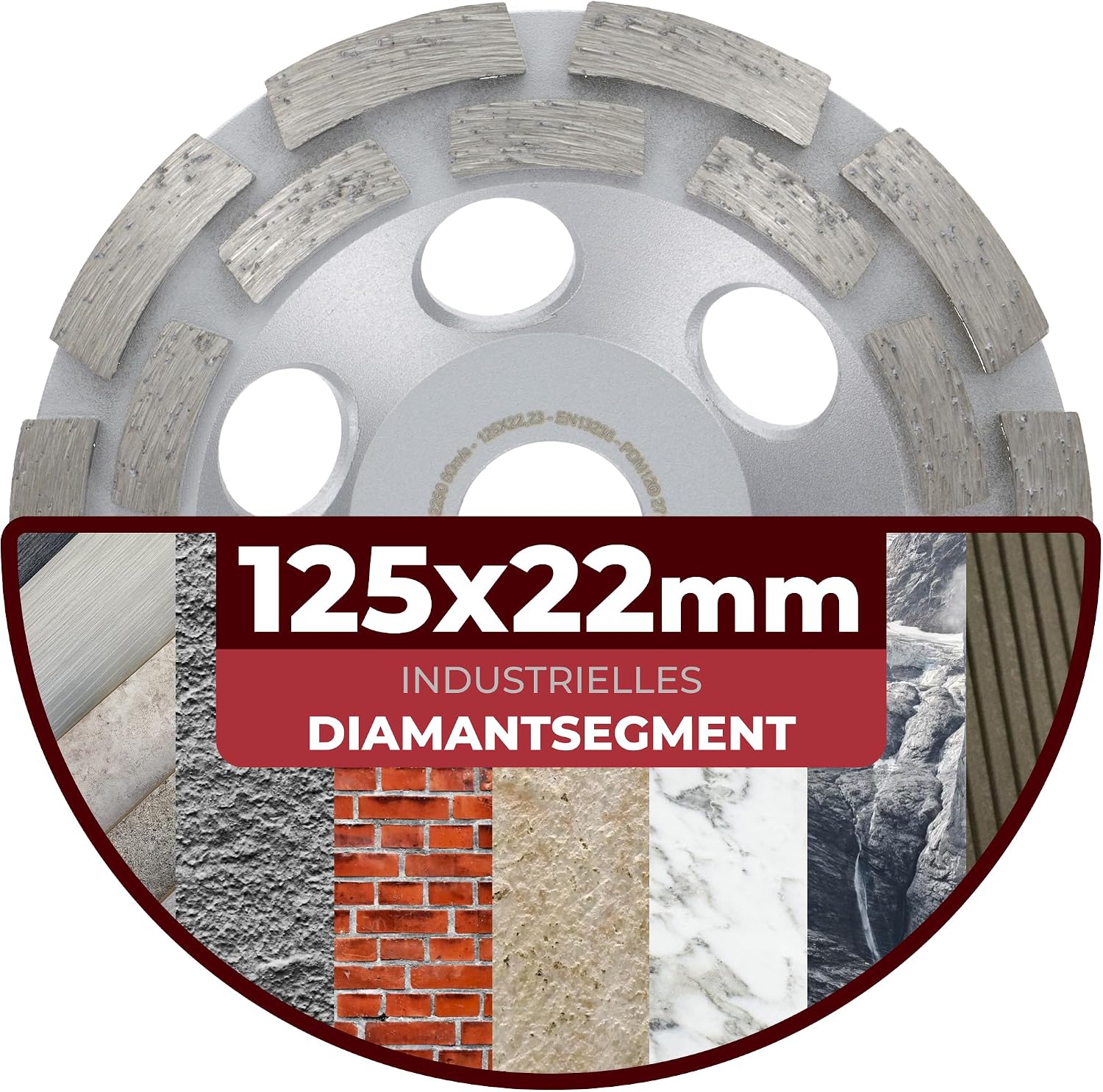 Detalle de PRODIAMANT Premium Diamant-Schleiftopf 125 mm