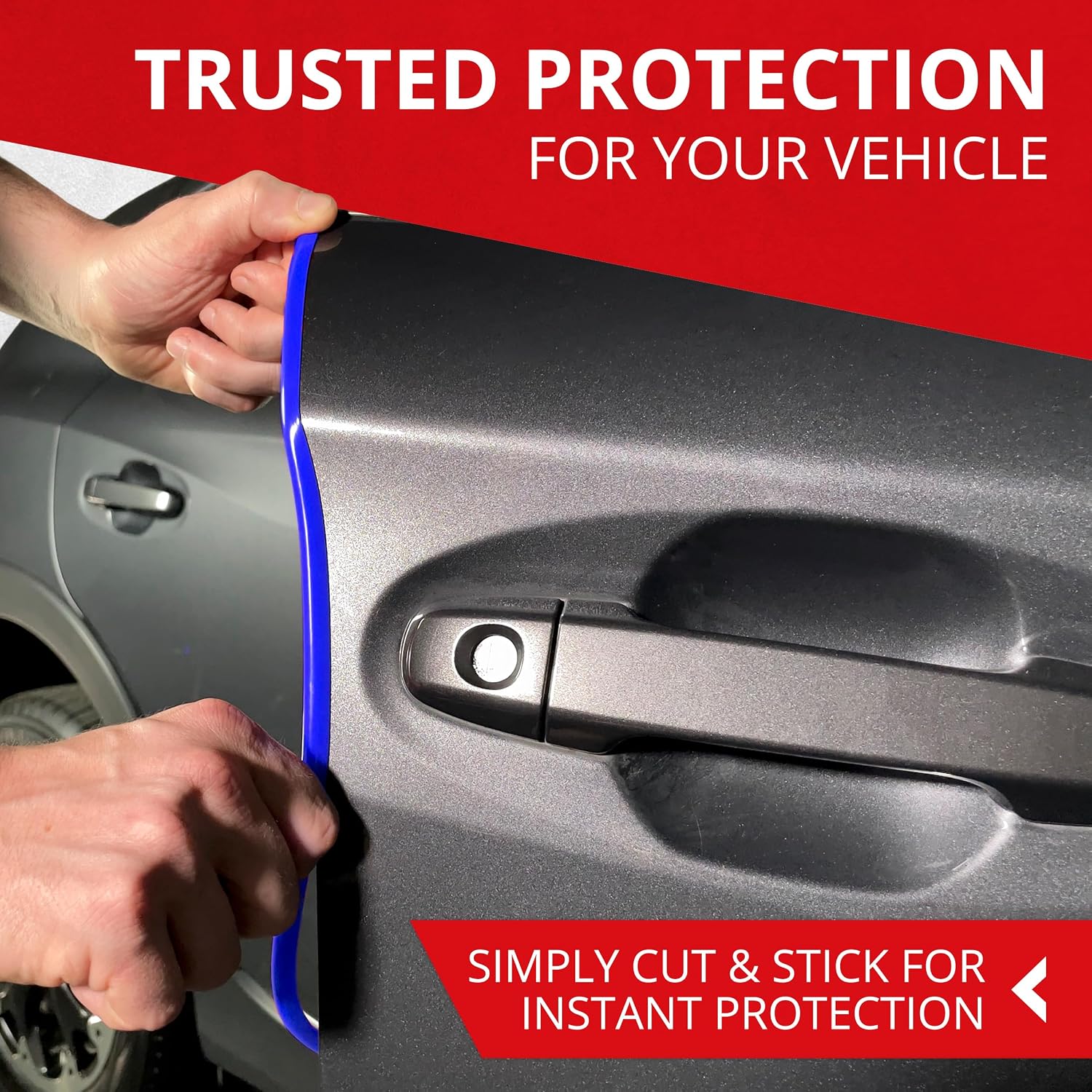 Thumbnail 3 de All-Fit Automotive 10 Ft Blue Car Door Edge Protector, Flexible Adhesive Trim