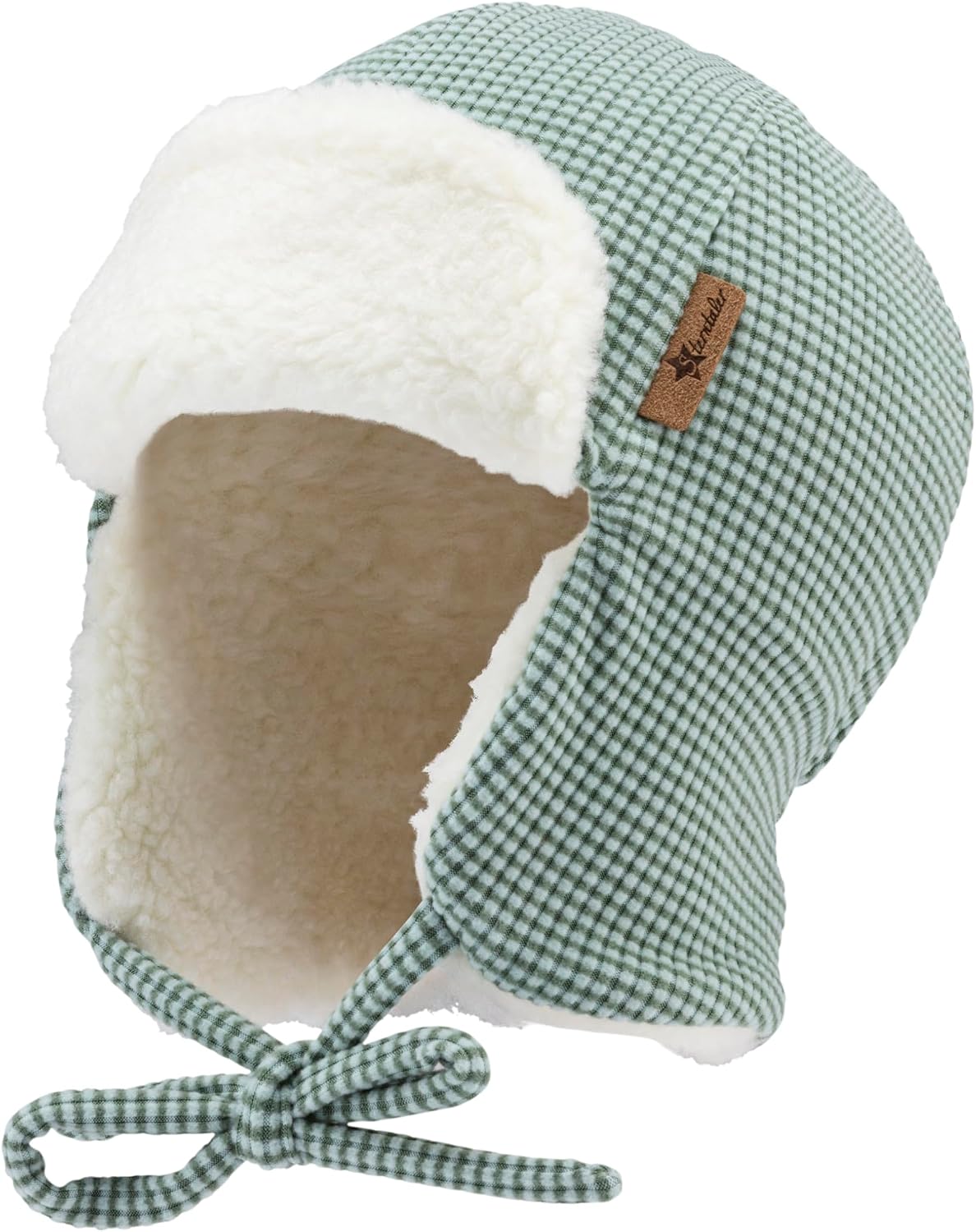 Detalle 2 de Sterntaler Jungen Rippe Trappermütze ohne Fliegermütze – kuschelig für Herbst & Winter