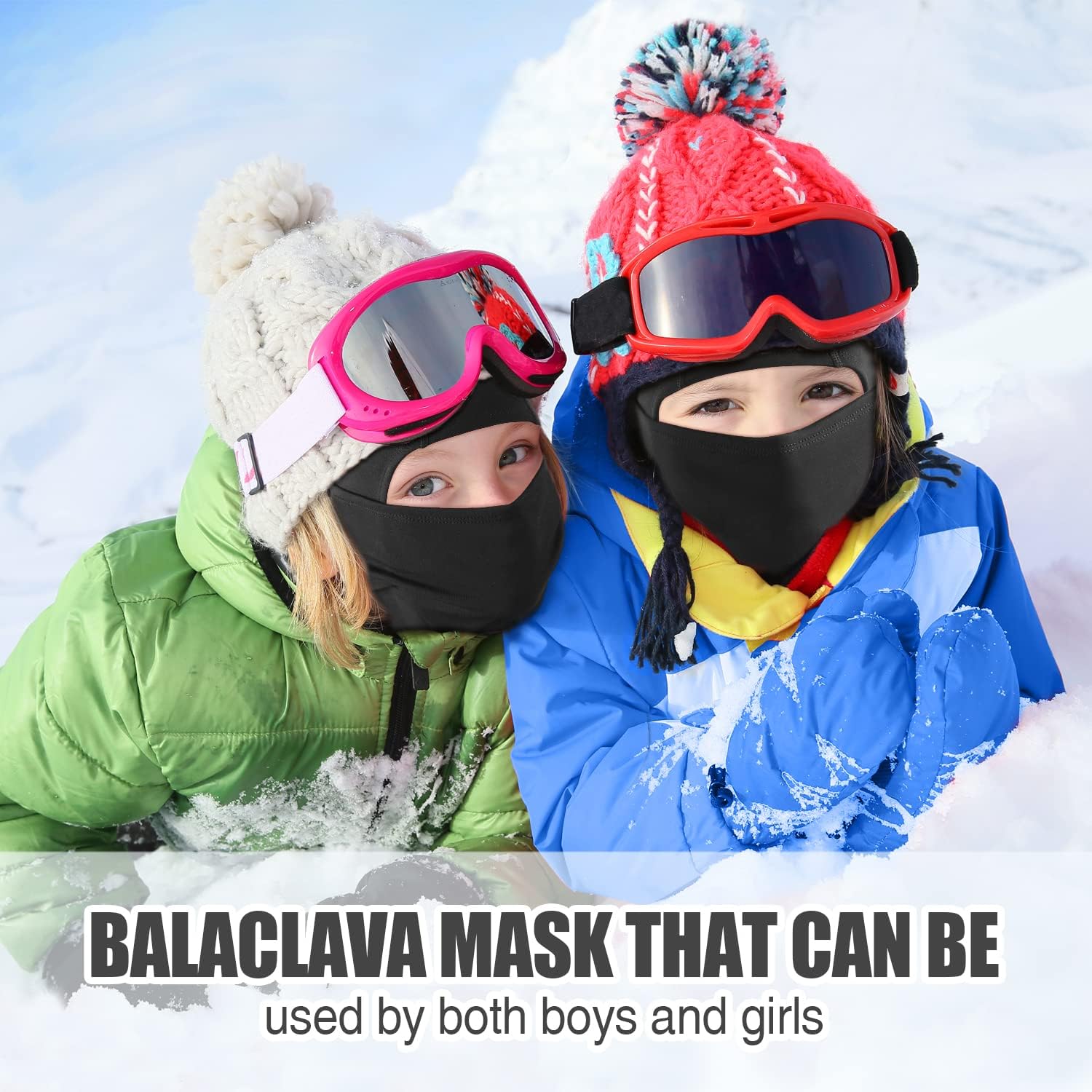 Thumbnail 5 de HEGCOIIE Kinder Sturmhaube Winter Thermo Balaclava Skimaske ⌚ ⓘ