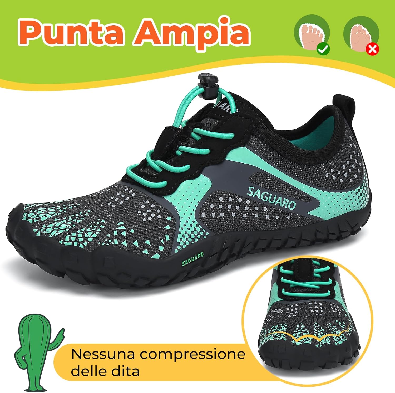 Thumbnail 1 de SAGUARO Barefoot Shoes Bambini Traspiranti, Scarpe Minimaliste per Ragazzi/Ragazze 24-36