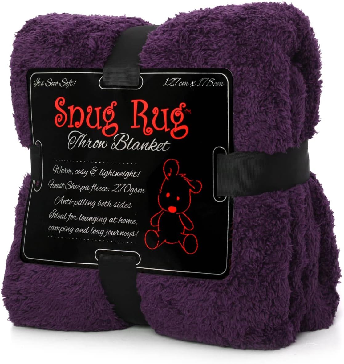 Detalle de Snug Rug Special Edition Luxury Sherpa Throw 127×178 cm 🛋