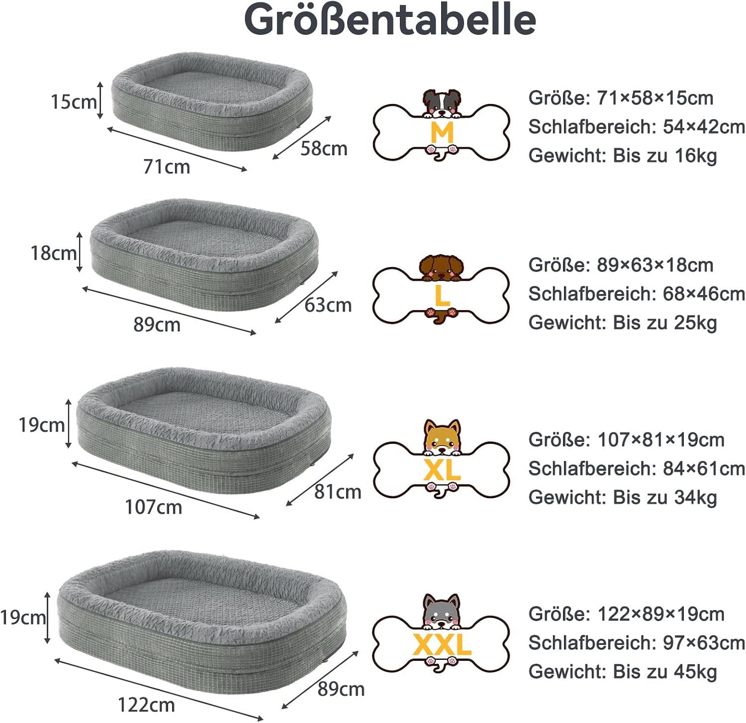 Thumbnail 5 de Orthopädisches Hundebett Mittelgroße Hunde