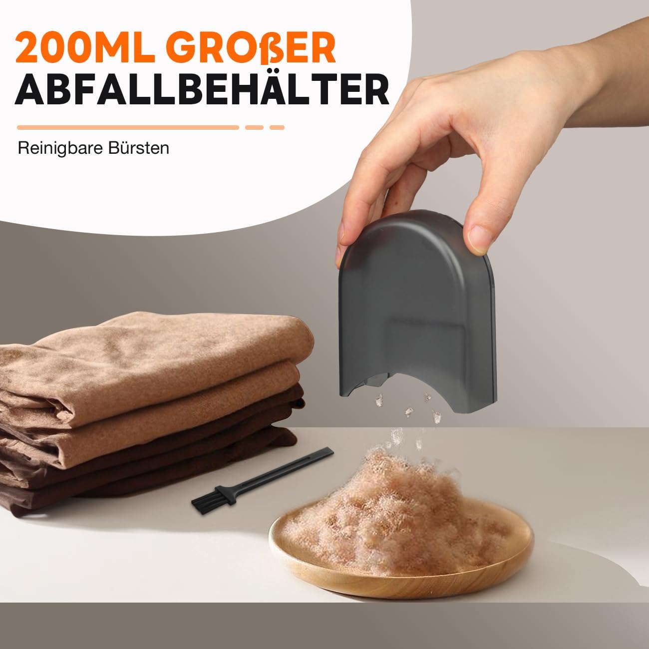 Thumbnail 4 de Ziitty elektrischer Fusselrasierer mit 6-Klingen-Kopf und 3 Leistungsstufen (weiß)