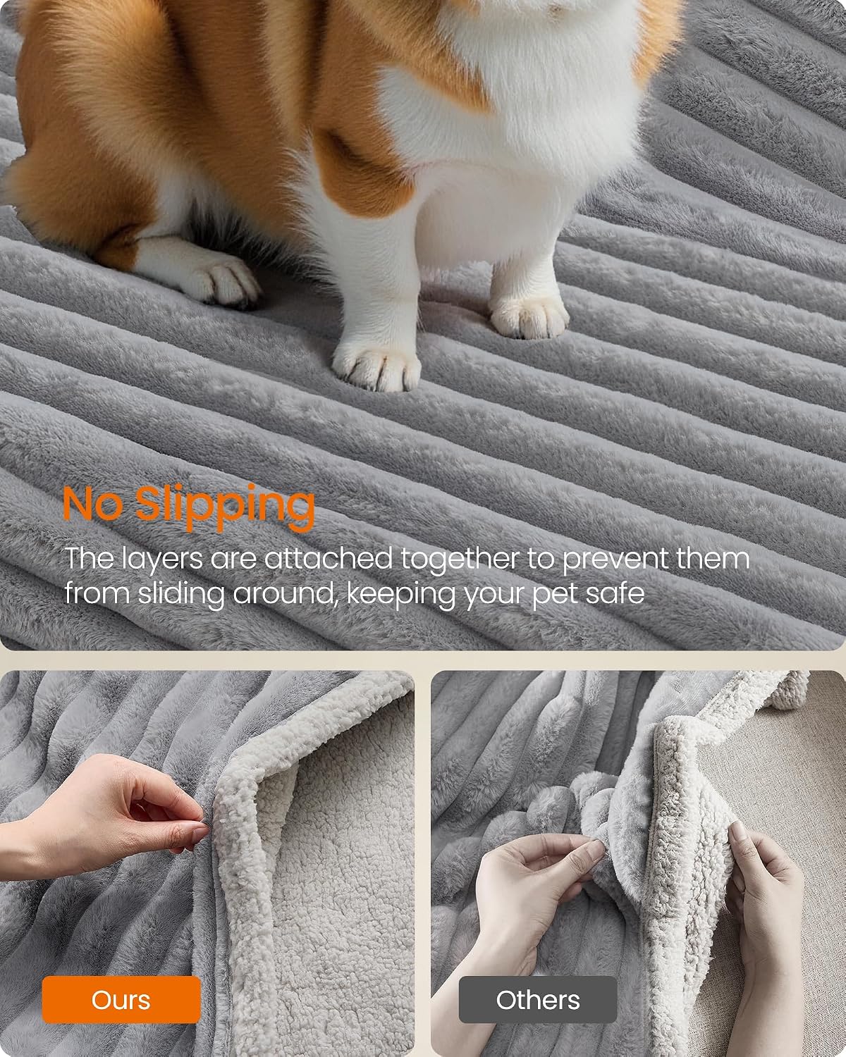 Thumbnail 6 de FEANDREA BADDI Collection PPB033G01 Waterproof Dog Blanket, Reversible, 73 x 63 cm