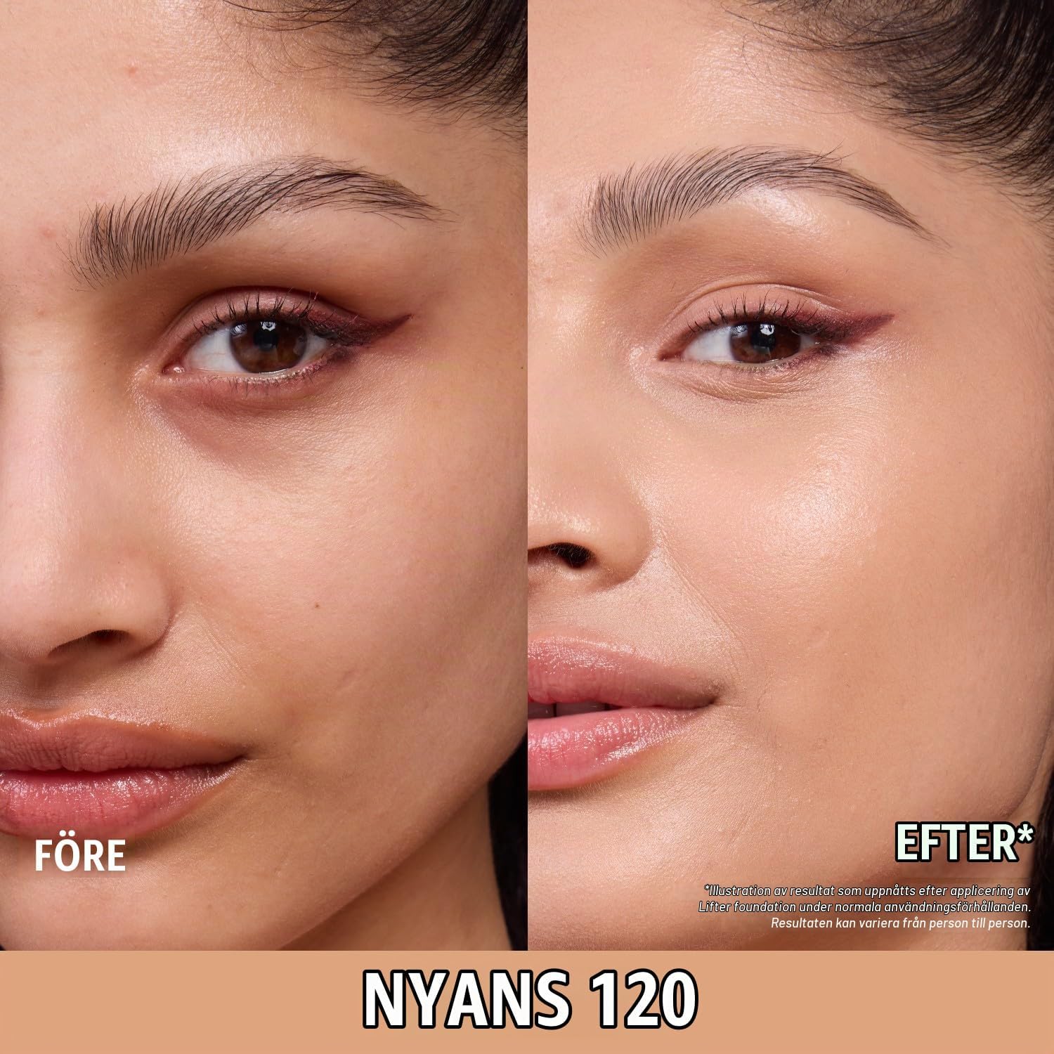 Detalle de Maybelline New York Lifter Plump & Glow Foundation – 2 % niacinamid, hyaluronsyra och lyster