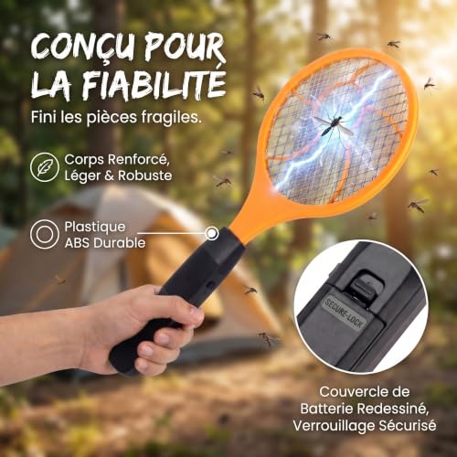 Detalle de GOODS+GADGETS® Raquette électrique anti-insectes, format 44,5 x 16 cm