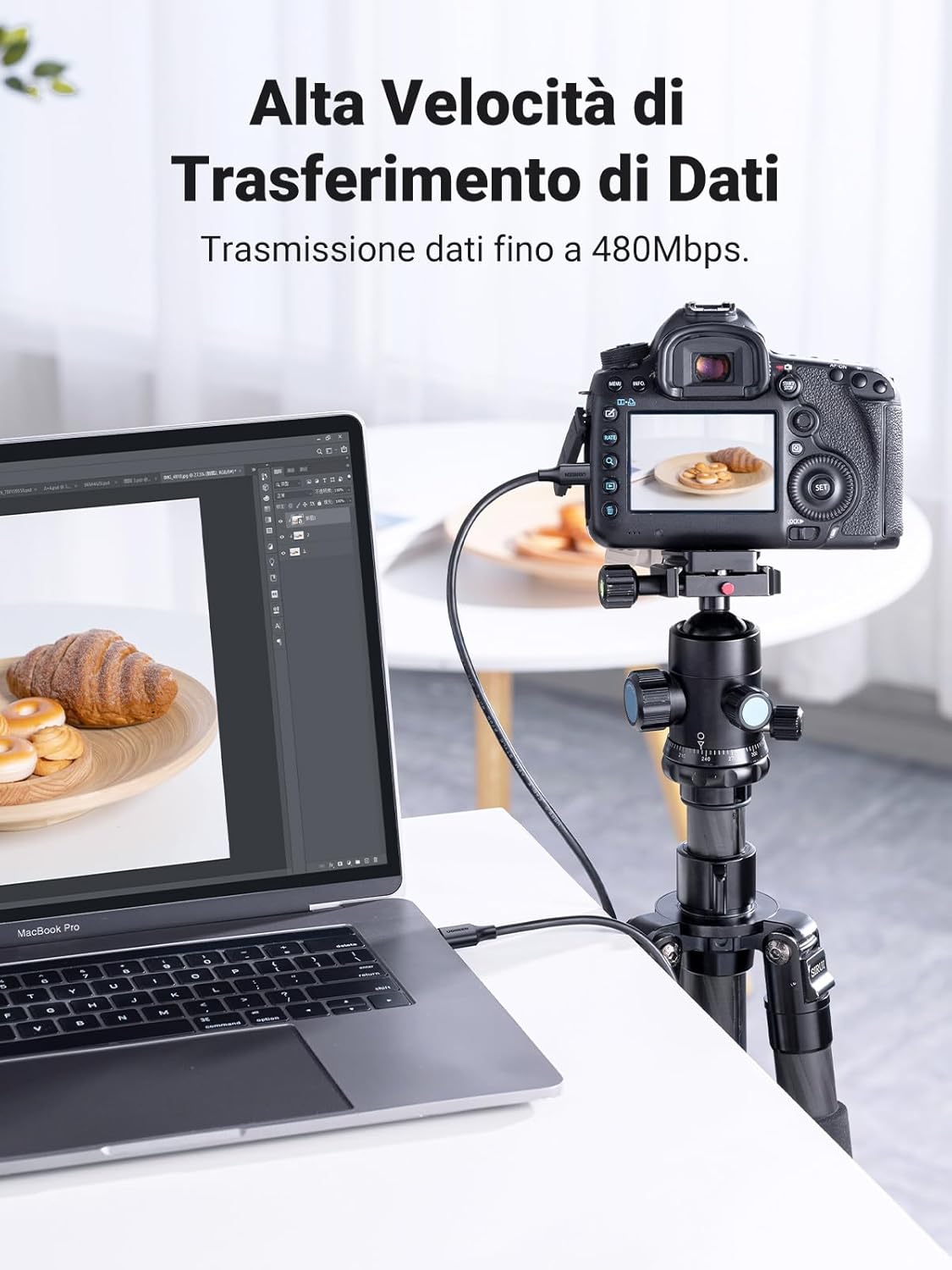 Thumbnail 4 de UGREEN Cavo Mini USB 2.0 A Maschio a Type B: 3 m per fotocamere, HERO 4 Black e dispositivi con porta Mini USB