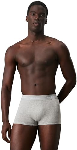 Detalle de Calvin Klein Calzoncillos bóxer Low Rise Trunk Pack de 3 para Hombre – Multicolor