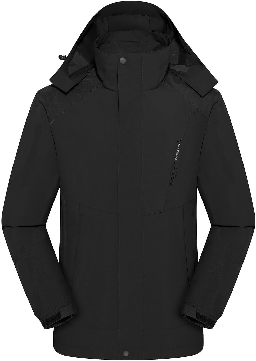 Detalle de Jywmsc Veste Imperméable d'extérieur pour Homme — veste de randonnée légère et coupe-vent