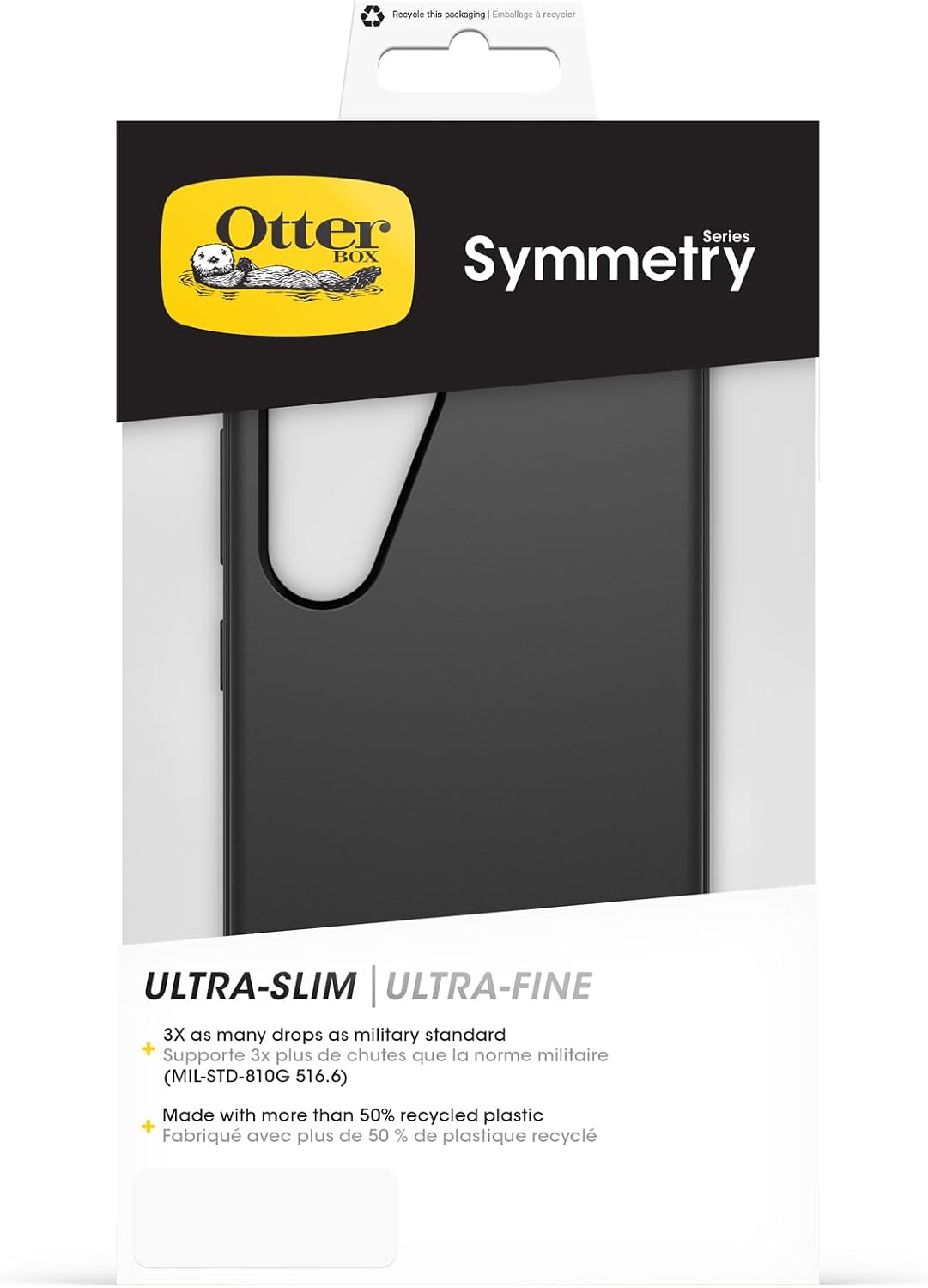 Detalle de OtterBox Symmetry Case per Samsung Galaxy S24 — Custodia ultrasottile antiurto, nero