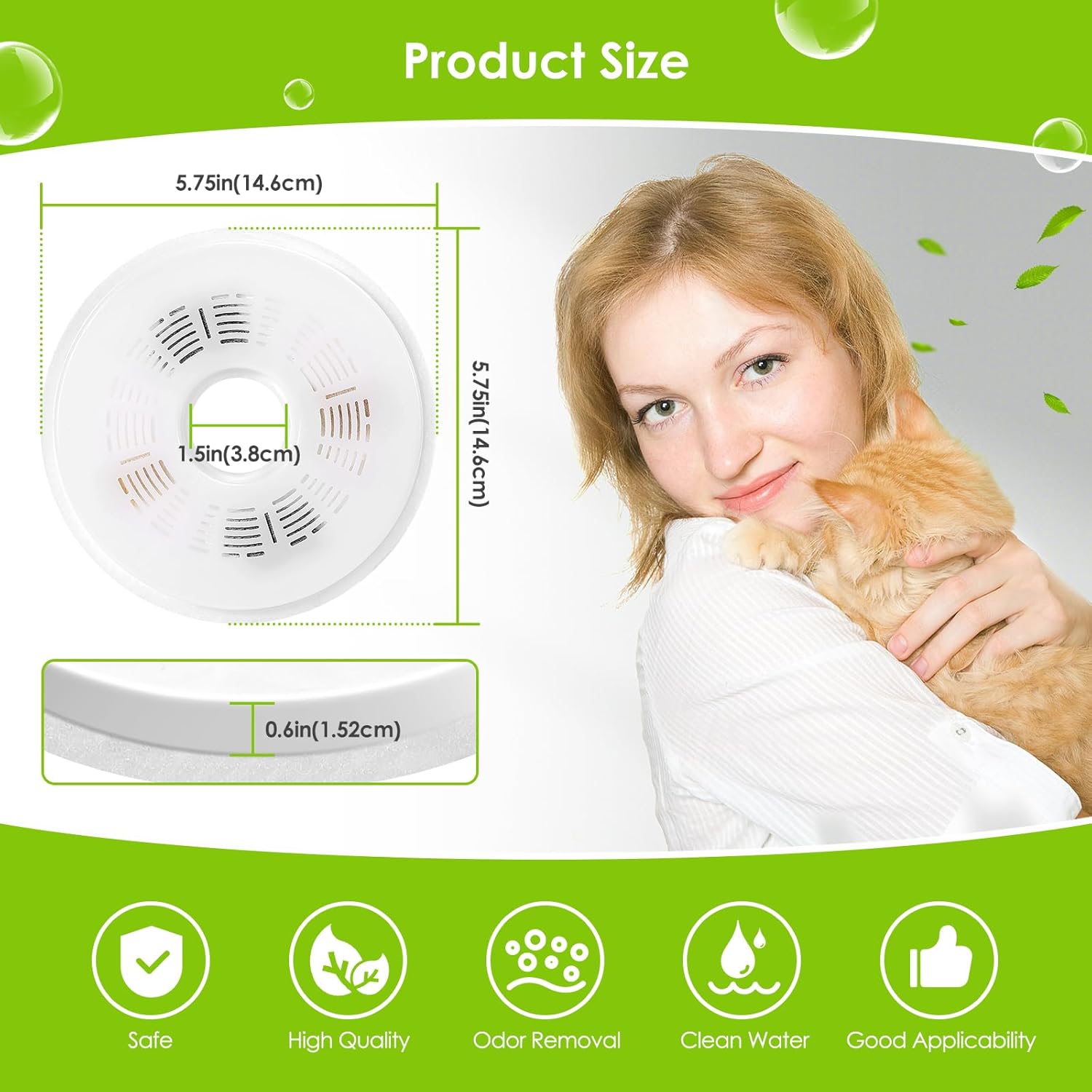 Detalle de Mukkela Triple Action Cat Water Filters 6 pack
