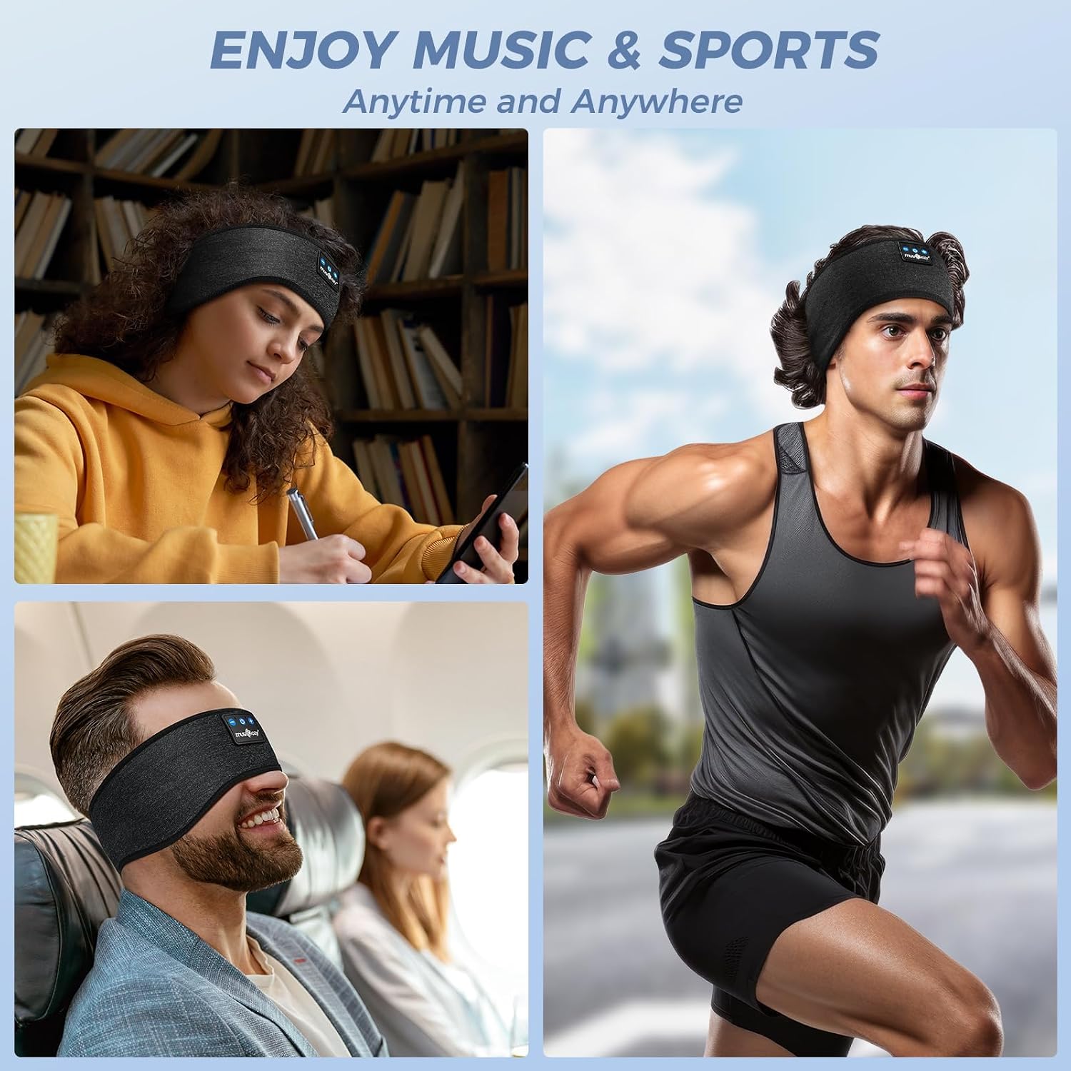 Thumbnail 6 de MUSICOZY Sleep Headphones Bluetooth 5.4 headband
