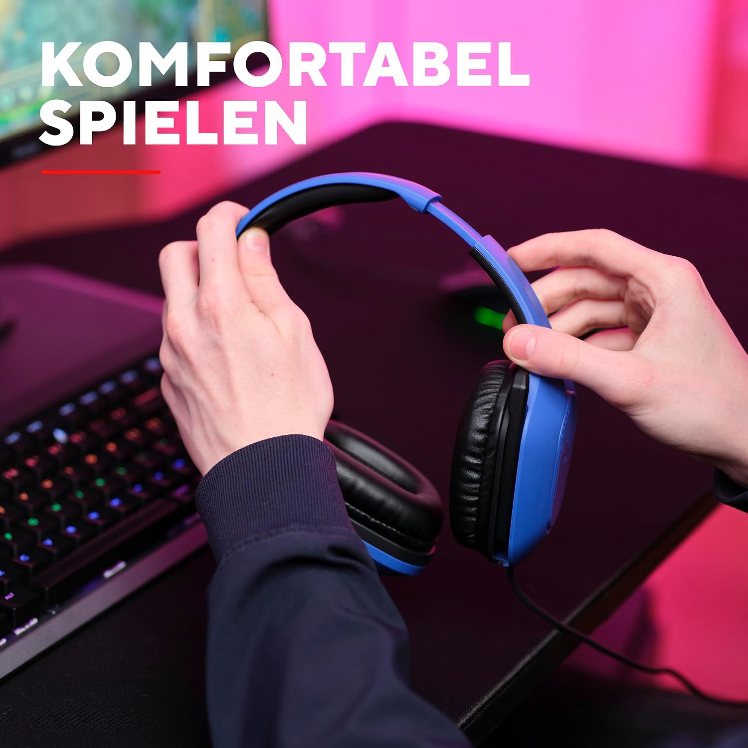 Thumbnail 6 de Trust Gaming GXT 418B Rayne – Leichtes Gaming Headset für PC, Xbox, PS4/PS5, Switch und Mobile