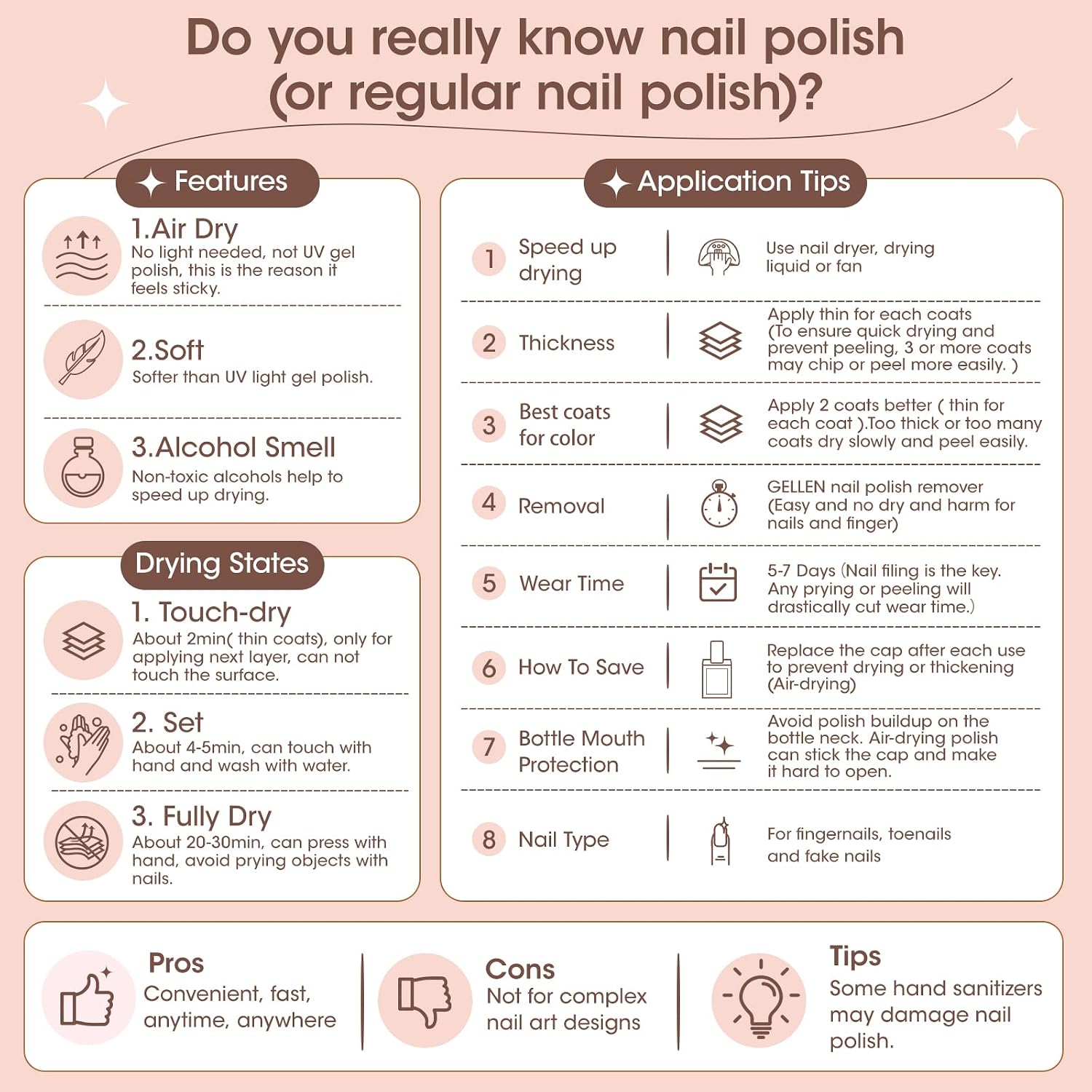 Thumbnail 5 de GELLEN Nail Polish Neutral Earth Tones: 6-Color Nude Dusty Rose Set for All Seasons