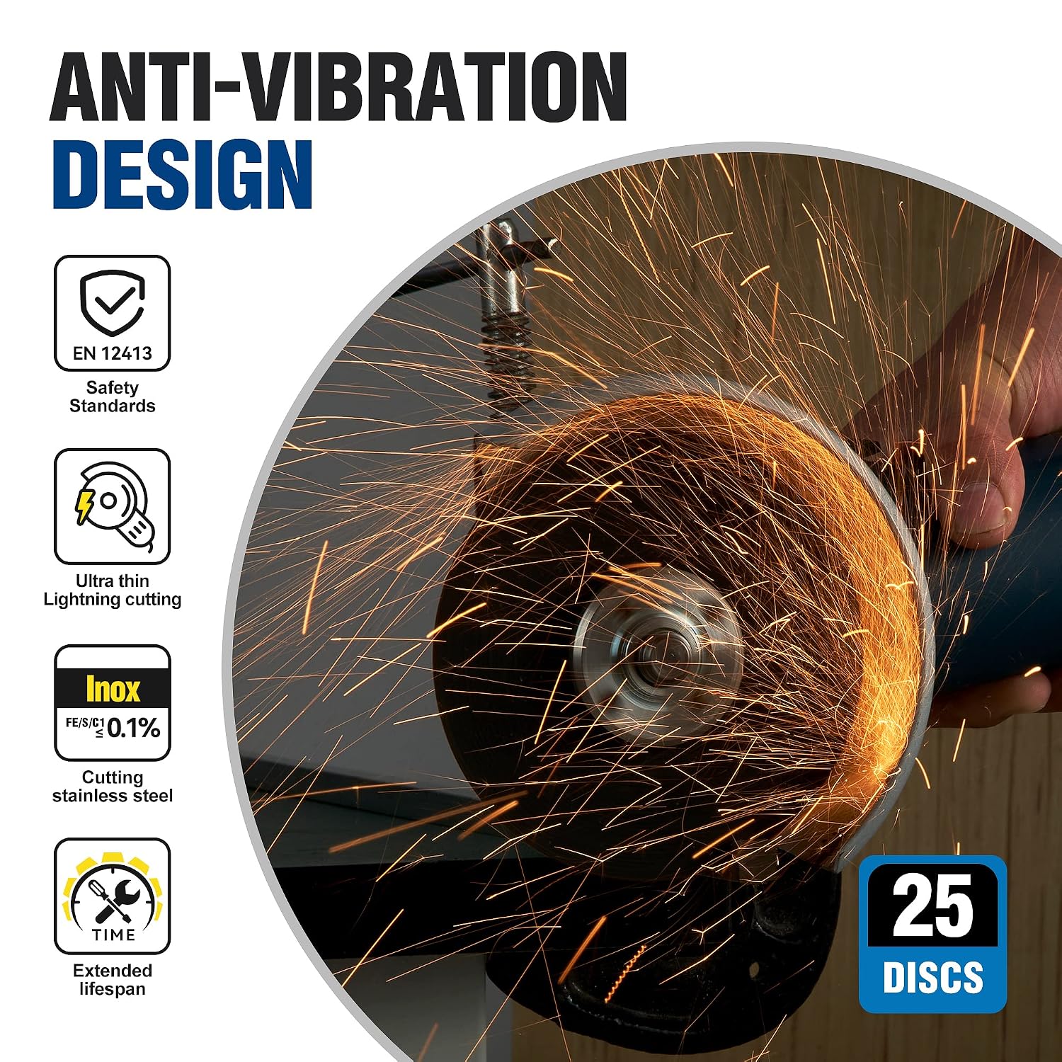 Thumbnail 4 de MIDO Professional 115 mm 25-Pack cutting discs