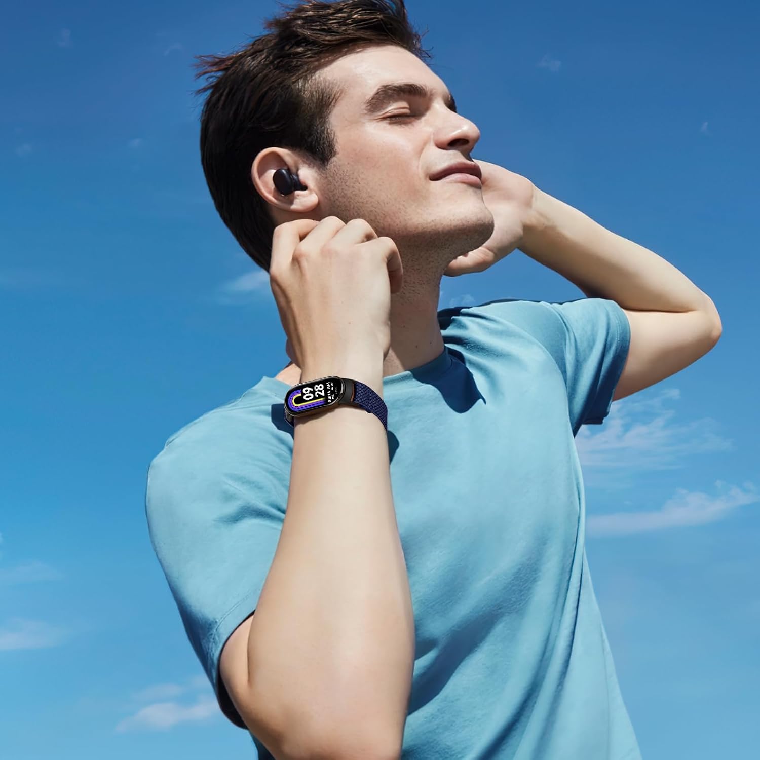 Thumbnail 5 de Runostrich Elastic Nylon Watch Strap Xiaomi Band 10/9/8