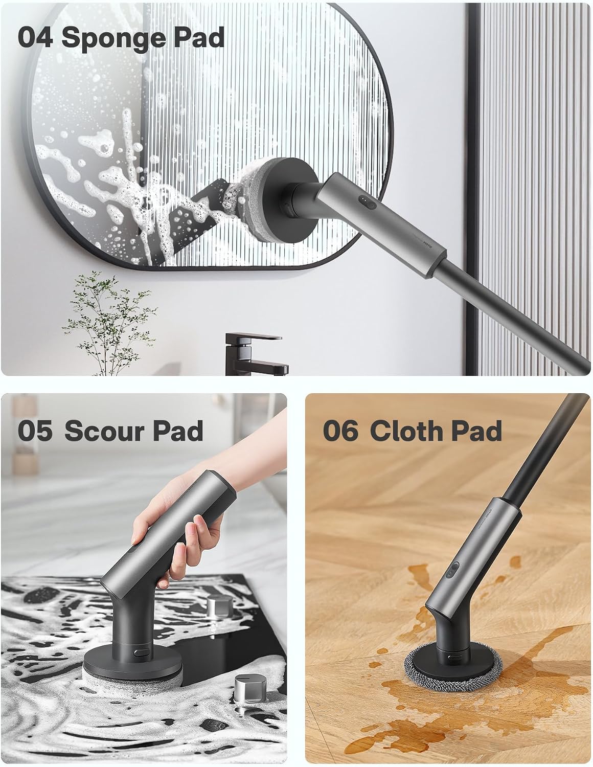 Thumbnail 2 de HOTO Cordless Electric Spin Scrubber 22 in-lb 🧽