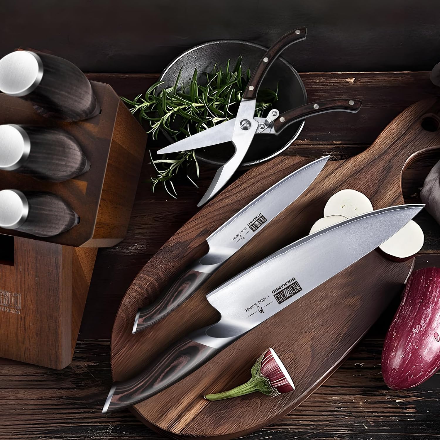 Thumbnail 6 de HOSHANHO Kitchen Knife Set, 8-Piece