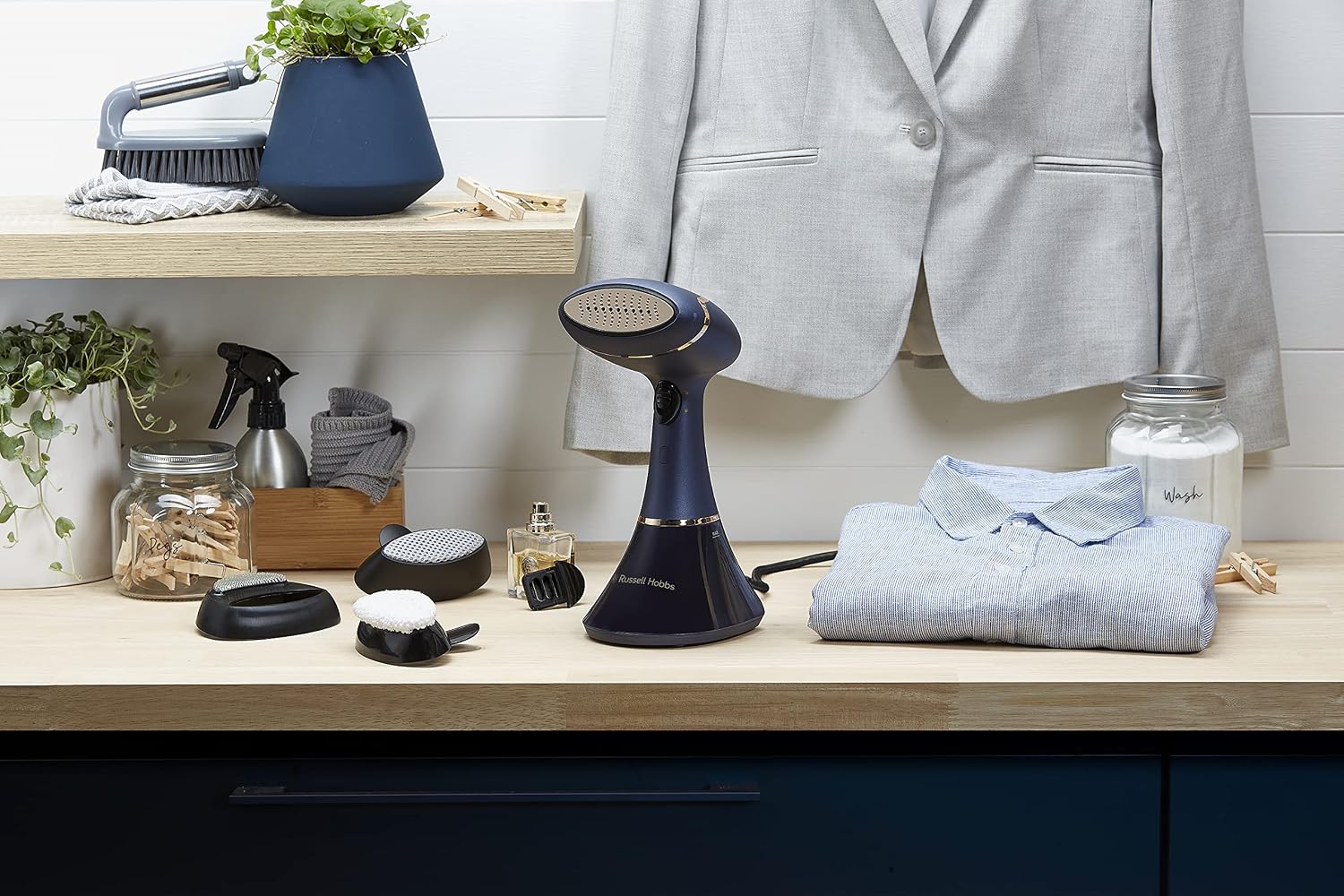 Thumbnail 11 de Russell Hobbs Steam Genie Aroma: Plancha Vertical 1800W