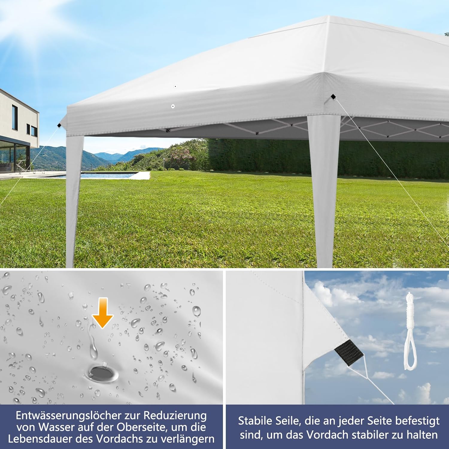 Thumbnail 3 de Pavillon 3x6 m Faltpavillon, wasserdicht