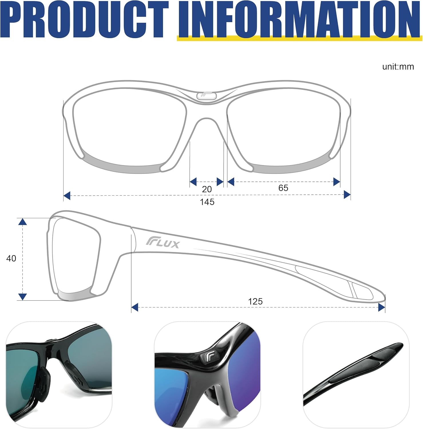 Thumbnail 5 de ICECUBE Sportech polarised sports sunglasses (UV400) – lightweight frame, grip-style fit