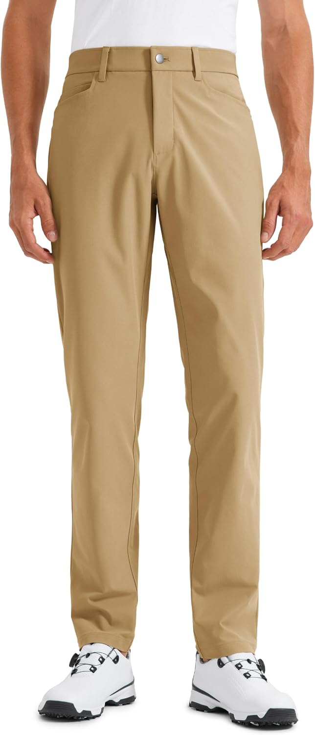 Detalle de Pantaloni da golf uomo CRZ YOGAll Day Comfy con 5 tasche, asciugatura rapida e tessuto elasticizzato (71 cm)