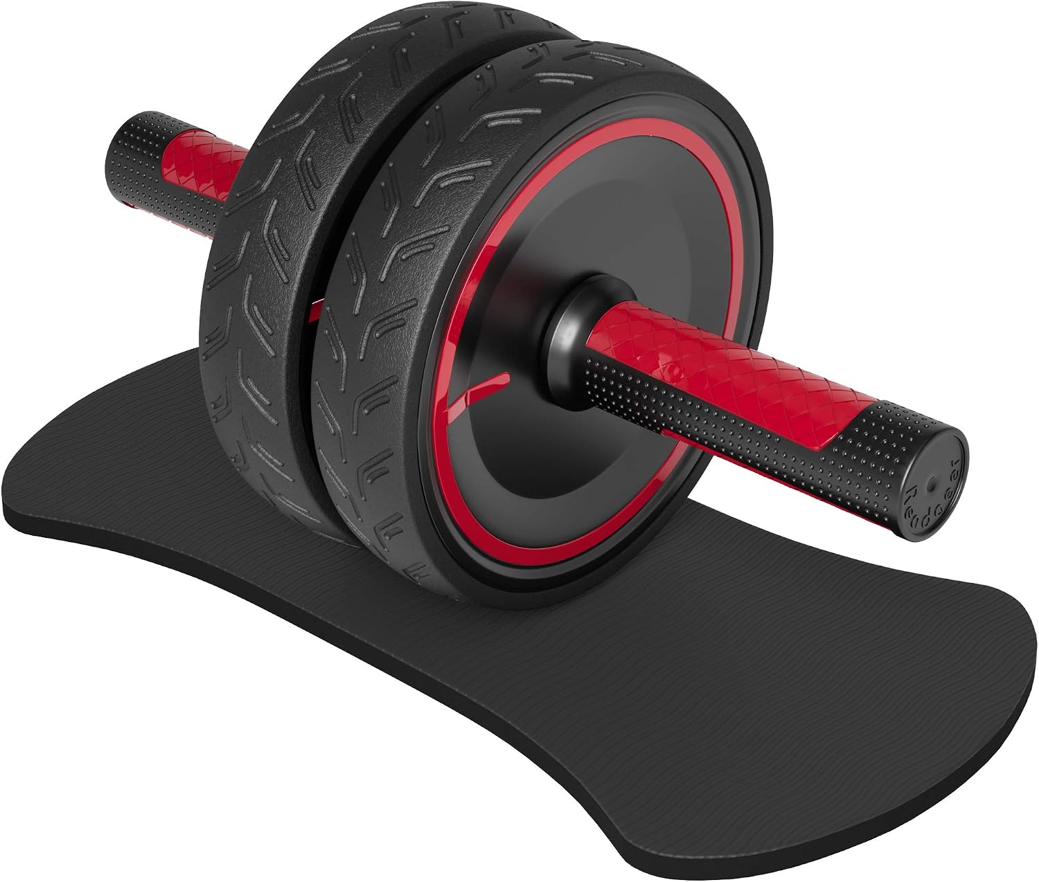 Detalle de READAEER YDHW-001-B Ab Roller Wheel with Dual Rubber Wheels and Knee Pad