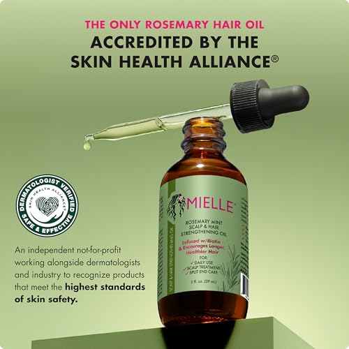 Detalle 2 de Mielle Rosemary Mint Kopfhaut- und Haarstärkungsöl von Mielle Organics – 2 oz / 59 ml