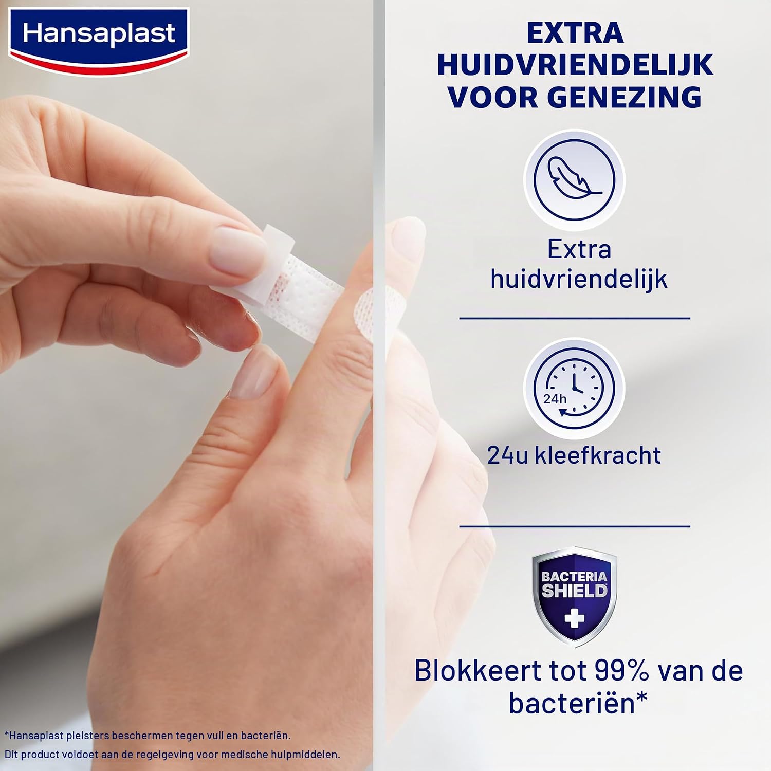 Thumbnail 1 de Hansaplast Sensitive wondpleisters, kleine strips, 5 verpakkingen van 20