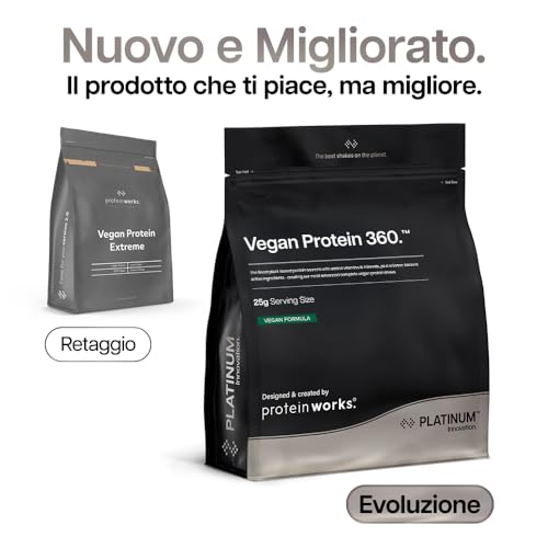 Thumbnail 1 de Protein Works Vegan Protein 360 - Platinum, Caramello Salato, 1kg