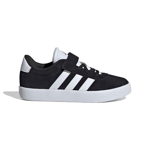 Detalle de adidas Vl Court 3.0 Kinderschuhe – Core Black/Cloud White, Größe 39 1/3 EU