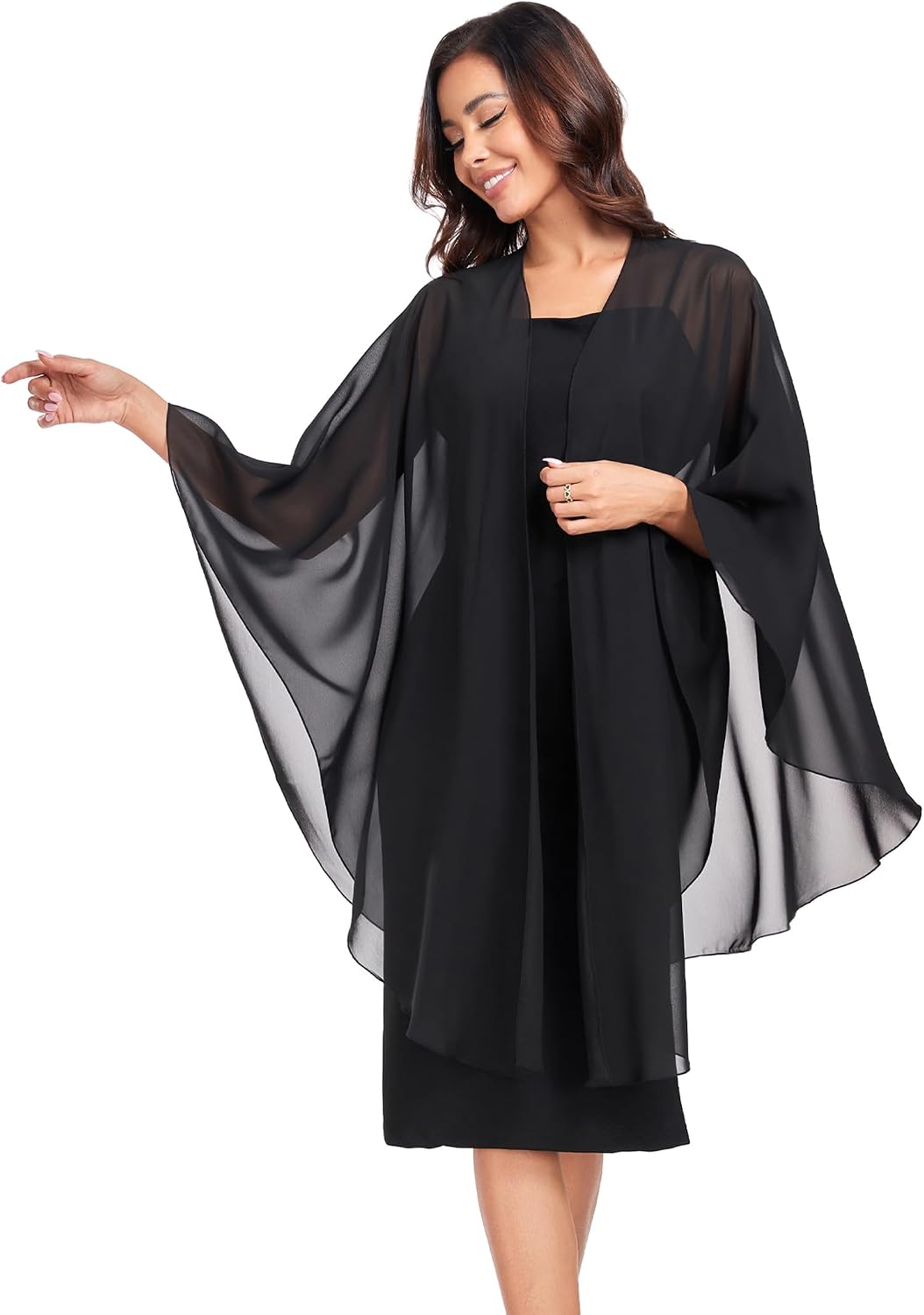 Detalle 2 de TONGFANTFL Chiffon Shawl Wrap