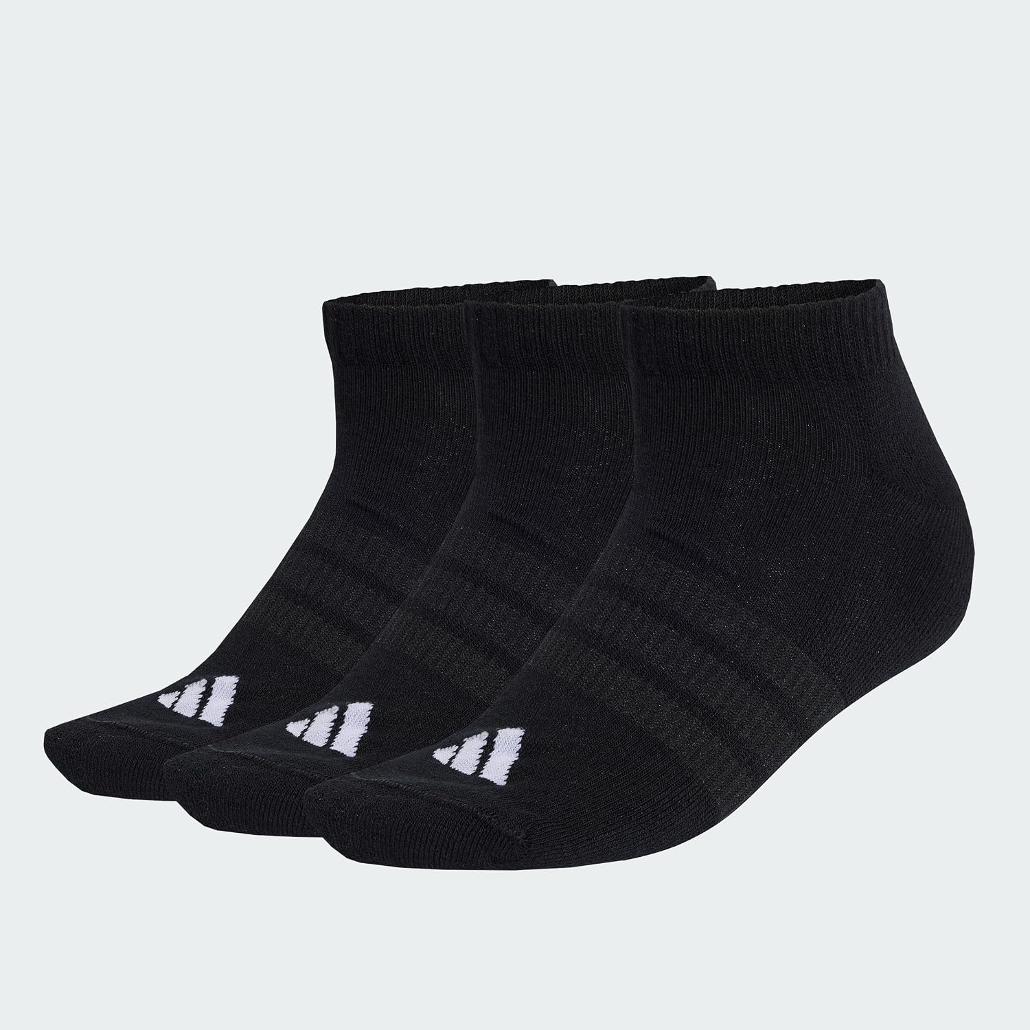 Thumbnail 2 de adidas Unisex Cushioned Essentials Low Cut Socks 3 Pair Pack review