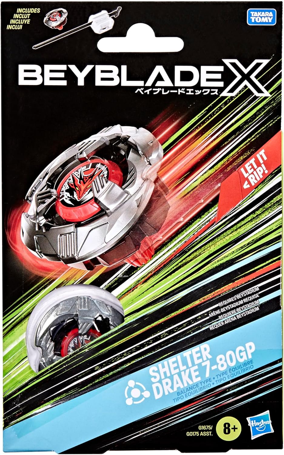 Thumbnail 2 de Hasbro Beyblade X Shelter Drake 7-80GP Starter