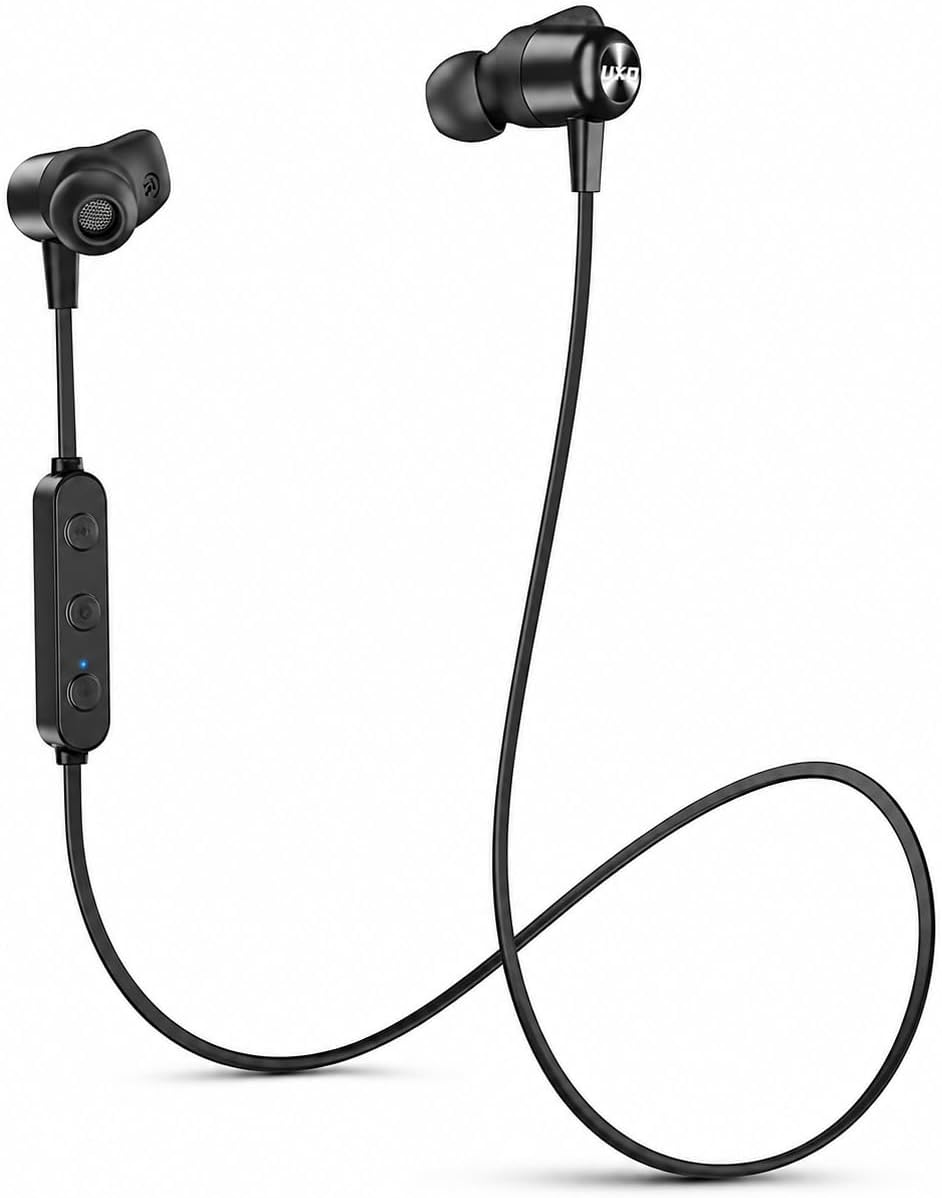 Detalle de UXD Wireless Bluetooth Neckband Headphones with Magnetic In-Ear Tips