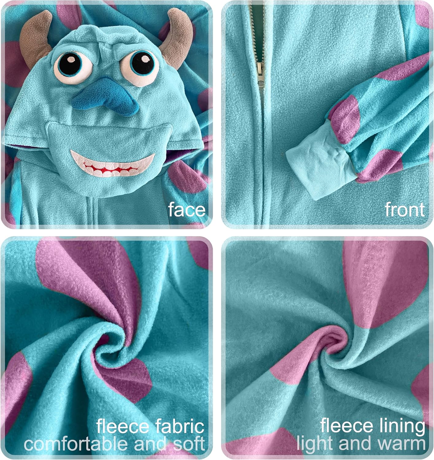 Thumbnail 6 de LABULA Unisex Adult Animal Onesie Pajamas, Polar Fleece Halloween Costume