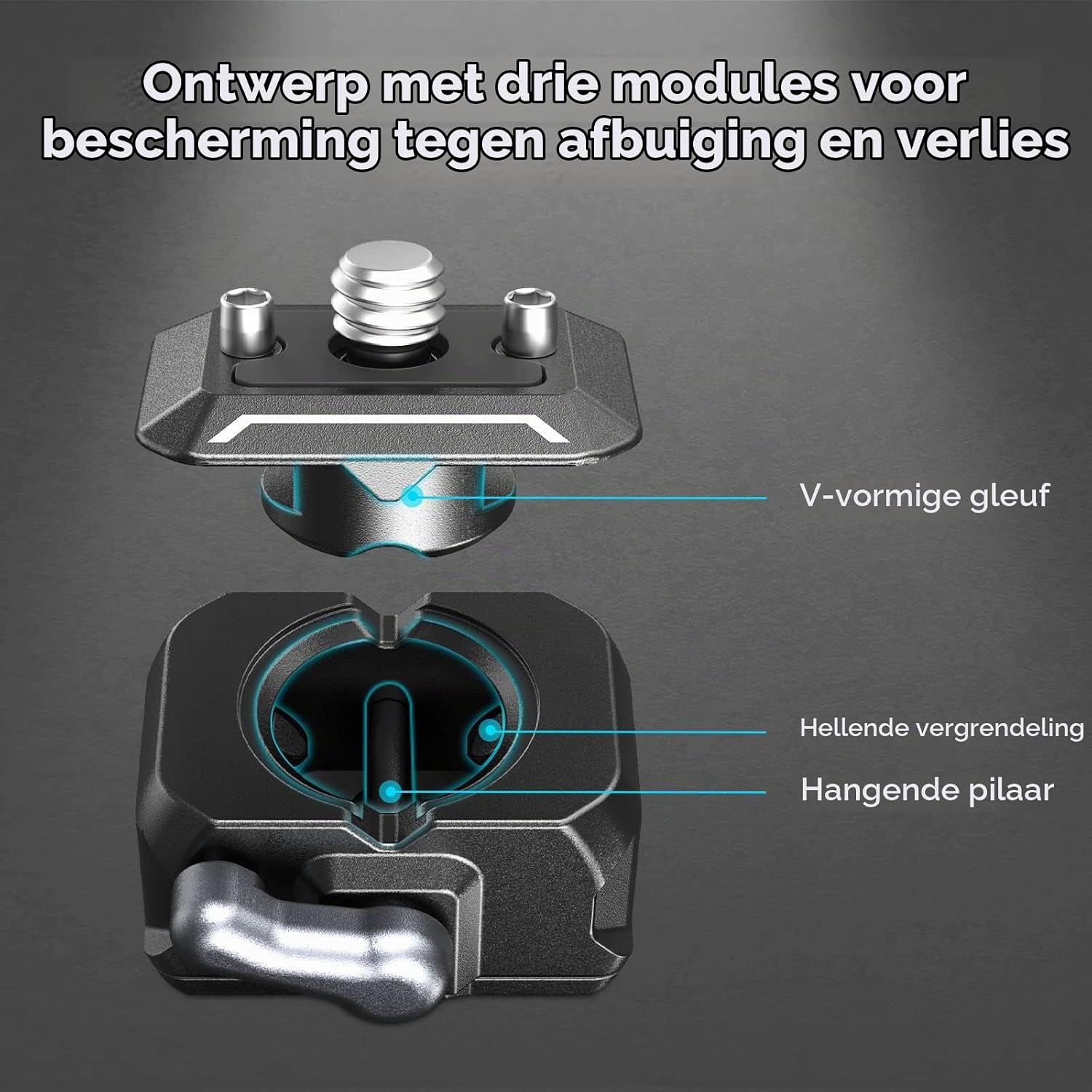Thumbnail 5 de SMALLRIG 3515C HawkLock Magic Arm met dubbele snelkoppelingskogelkoppen