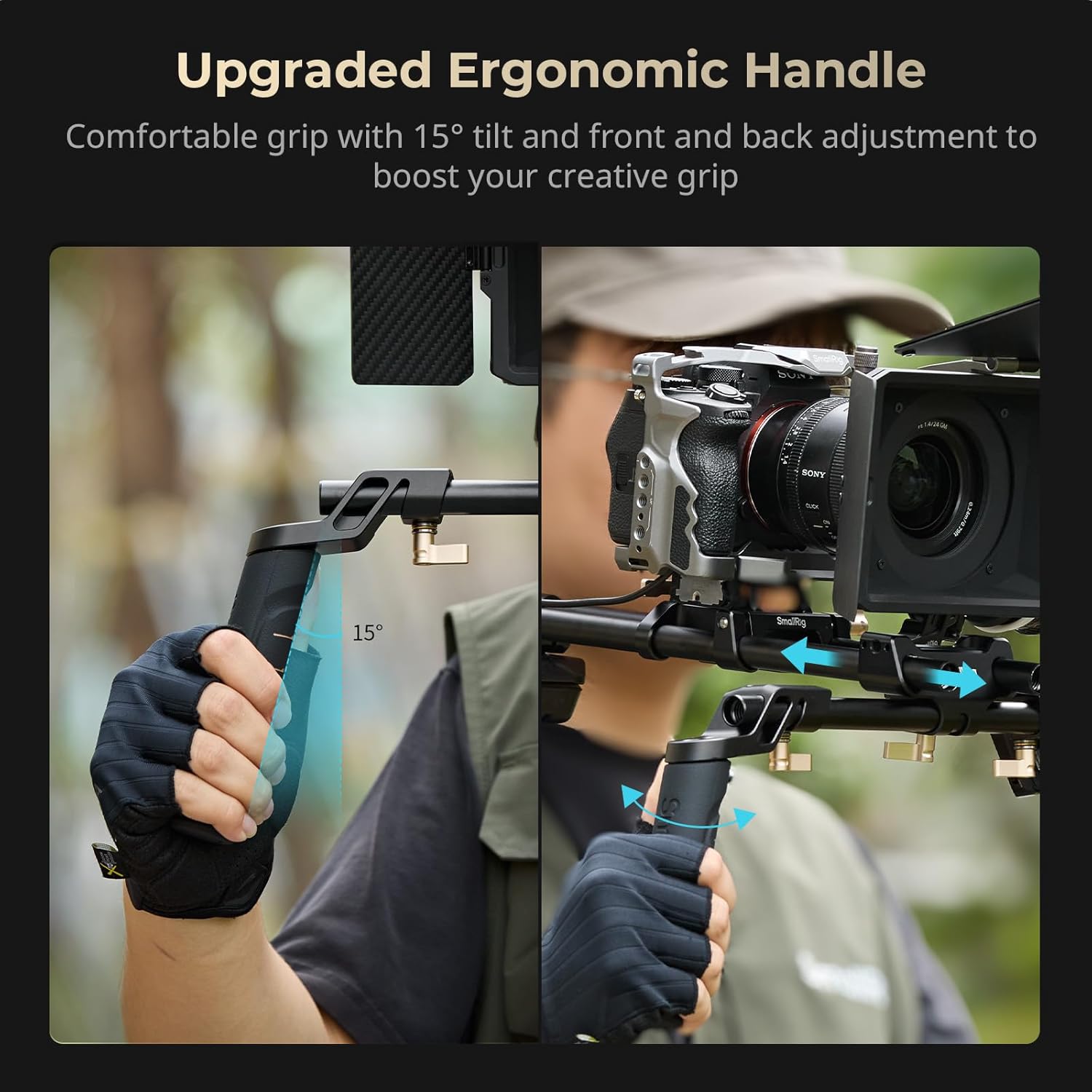 Thumbnail 4 de SMALLRIG 4480 Shoulder Rig Kit with dual handles 🎥