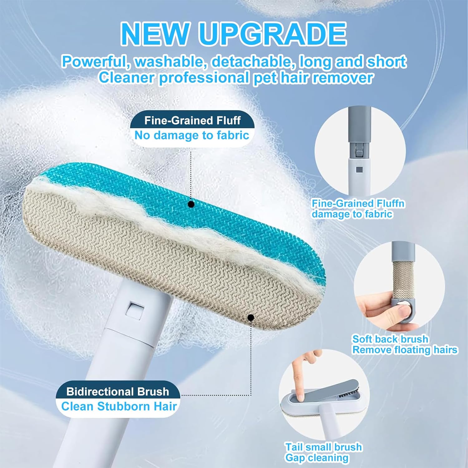 Detalle 1 de FENGQQKJ Multifunctional Pet Hair Remover 2pcs