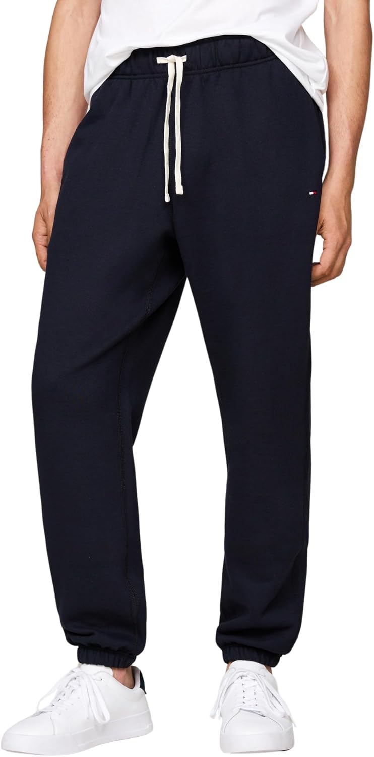 Detalle de Tommy Hilfiger Men’s Essential Fleece Drawstring Jogging Bottoms