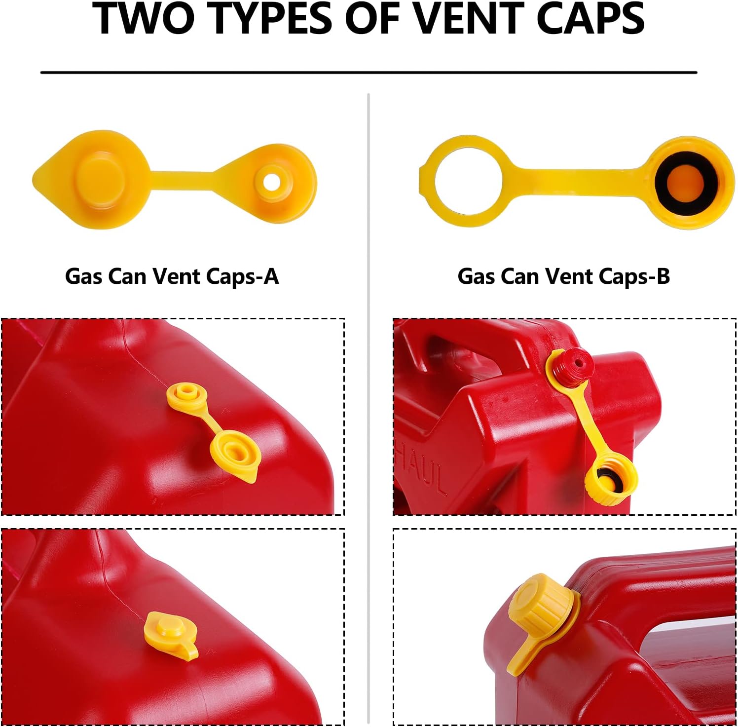 Thumbnail 4 de Gas Can Spout Replacement Kit (Yellow, 3-Pack) by Zoolowua