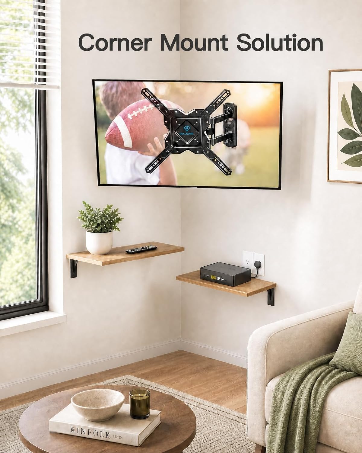 Detalle 2 de PERLESMITH TV wall mount 27–60-inch