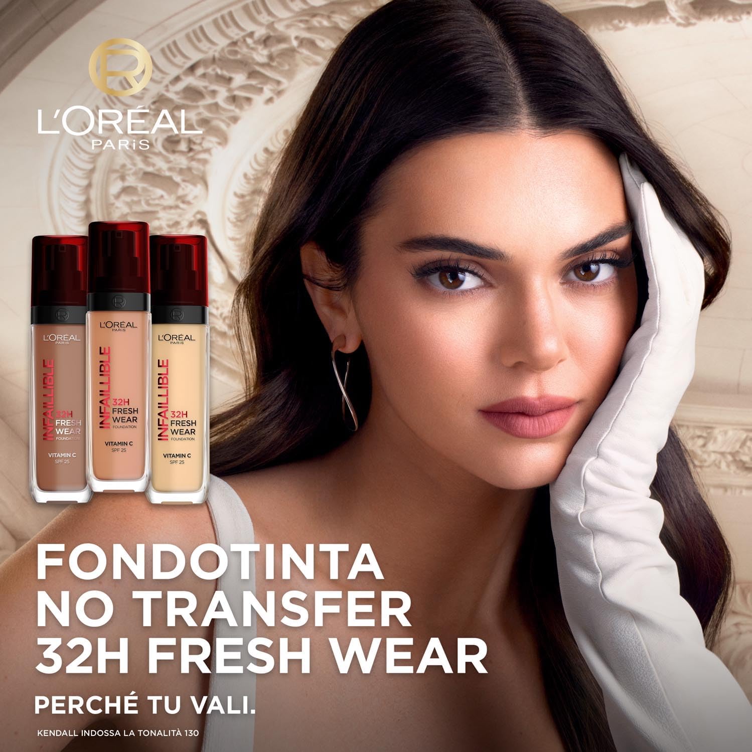 Detalle de L'Oréal Paris Infaillible 32H Fresh Wear SPF25 Coprente Liquido Waterproof 110 Vanille Rosé (30 ml)