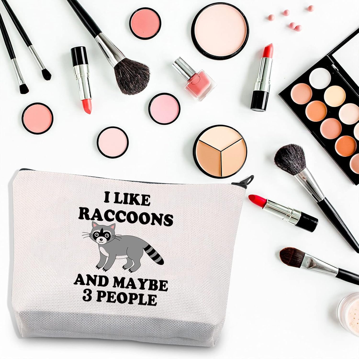 Detalle de BDPWSS Raccoon Makeup Bag, Canvas