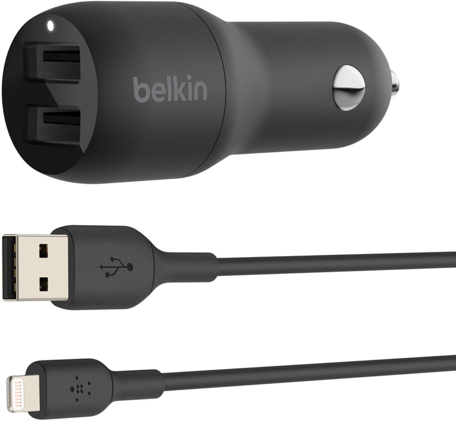 Thumbnail 4 de Belkin Chargeur de voiture double USB Boost Charge 24 W – pour iPhone et appareils USB-A