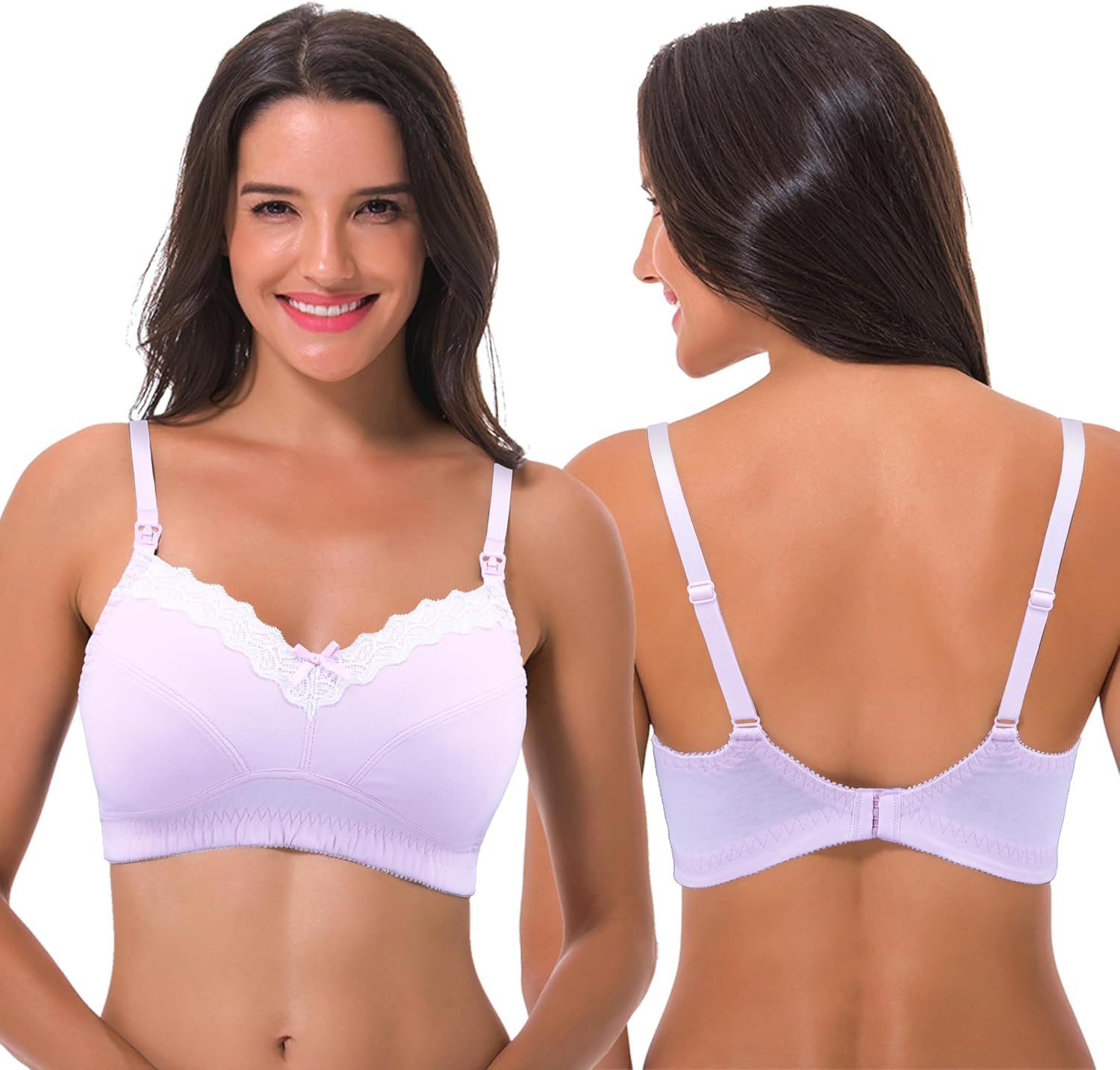 Detalle de Curve Muse – Reggiseno allattamento in cotone, senza ferretto, bordo in pizzo